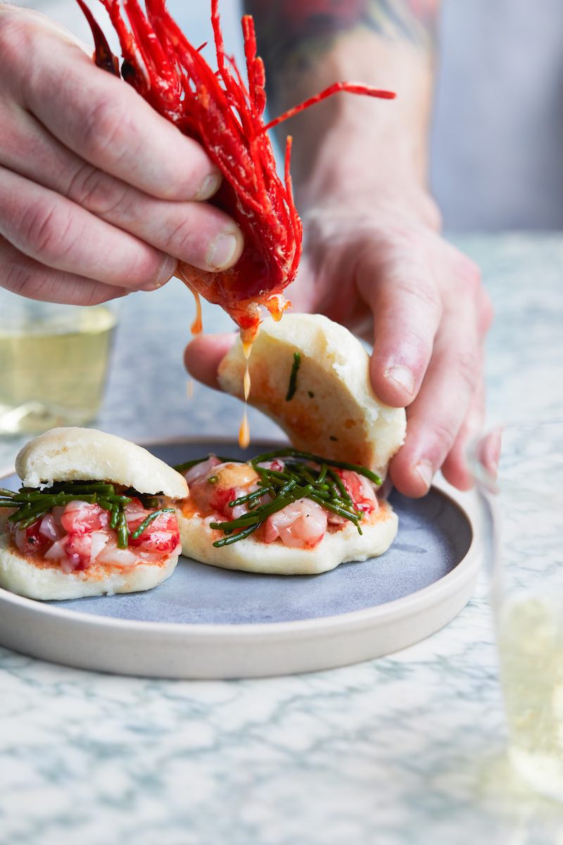 Carabiniero Buns with Pickled Samphire – The Sea, The Sea Online