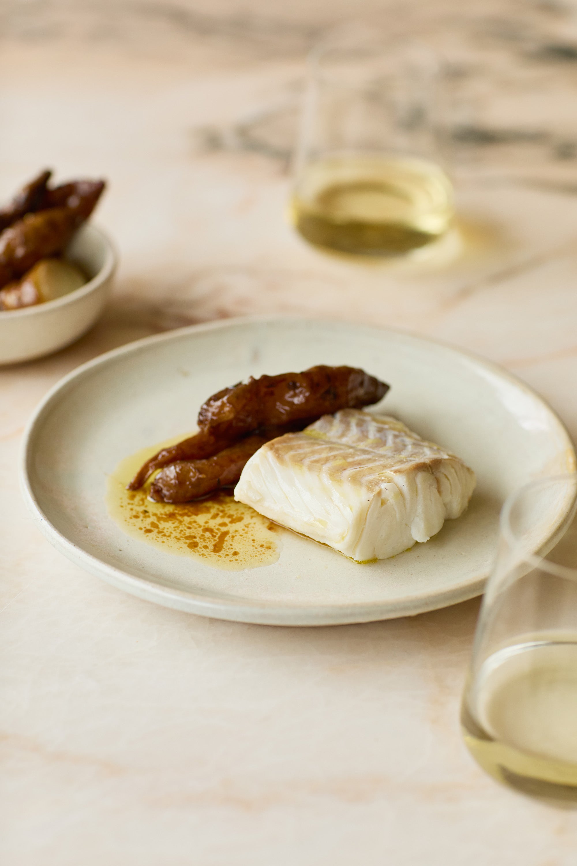 STEAMED HAKE, BUTTERED JERUSALEM ARTICHOKES & BARLEY MISO – The Sea ...