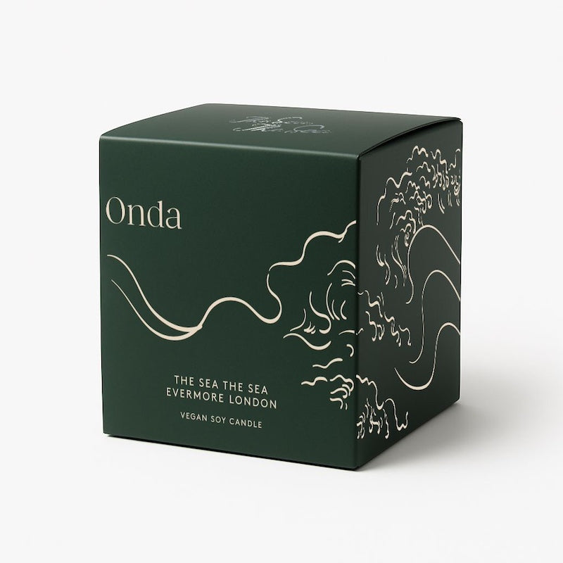 The Sea The Sea x Evermore London vegan soy candle