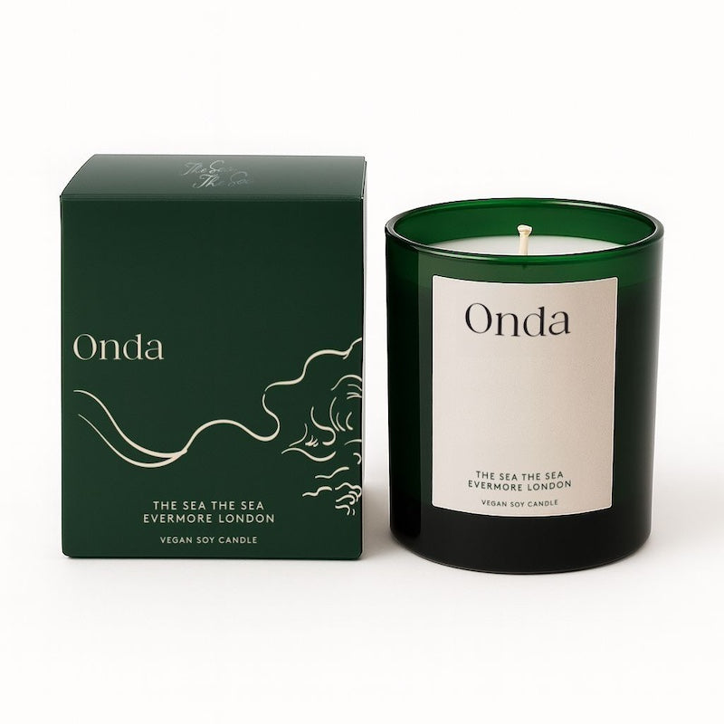 The Sea The Sea x Evermore London vegan soy candle